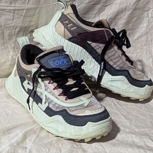 Off-White x Chunky Trainer Sneakers in Beige, Black & Purple